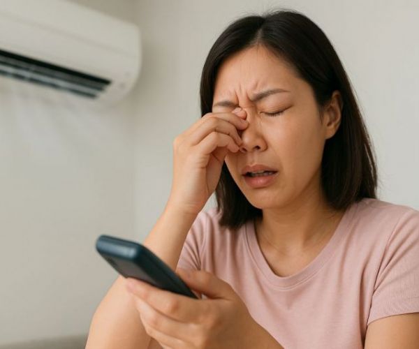 吹冷氣眼睛乾澀又淚崩？醫師教你乾眼症保水4招與舒適用冷氣指南